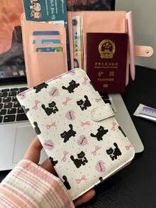 優雅女用護照套旅行錢包 RFID 防盜 PU 皮革護照夾附卡槽 旅行禮物首選 - 彩色 - 查看 6