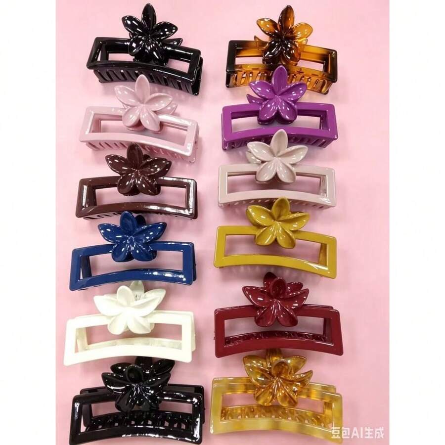 Kit Of 18 Cute Korean Women's Hair Clips (11cm) - Set Of 18 Models - 1804 - 查看 1