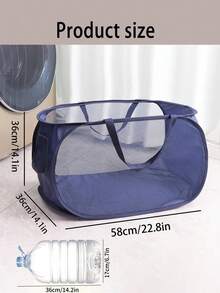 1pc Foldable Dry And Wet Separation Dirty Clothes Basket With Handle, Extra-Large Multi-Grid Dark And Light Color Clothes Separation Suitable For Big Family After Bathing Clothes Pants Shoes Jeans Boots Skirt(Available In Multiple Colors) - Multicolor - View 10