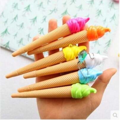 10 chiếc bút gel hình kem mini, hoàn hảo cho trường học, văn phòng và quà tặng - phù hợp cho mùa tựu trường, Giáng sinh và Lễ Tạ ơn