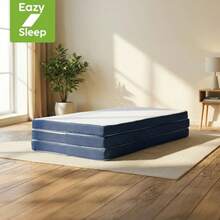 DR JOOHN Colchón Plegable Matrimonial 190x135x10 cm Diseño Portátil Confortable y practico Ideal para Cualquier Espacio Funda de Algodón-Poliéster con Cierre extraíble - Matrimonial 135 CM - Ver 3