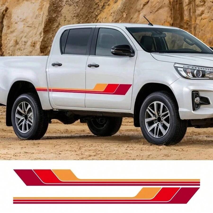 Car Sticker For Hilux Revo Vigo Rocco SR5 Door Side Colors Stripes Vinyl Decal Auto Tuning Decoration Decal Accessories - Car Sticker - View 1