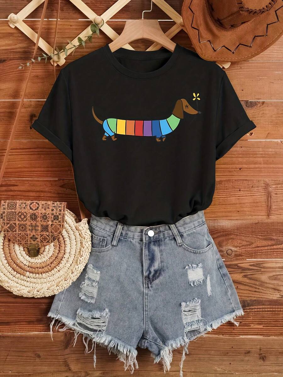 Women T-Shirts - Black - View 1
