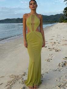 Women Midi Dresses - 綠色 - 查看 3