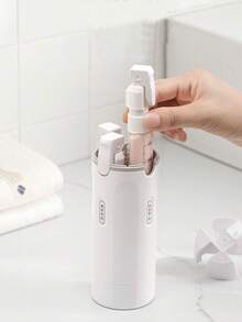 Botol Dispenser Perjalanan 4-in-1/Botol Dispenser Cairan Isi Ulang, Cocok untuk Sampo, Losion, Sabun Mandi, dll., Dilengkapi Label/Stiker, Perlengkapan Perjalanan Penting - MultiWarna - View 1