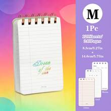 1pc/3pcs, 200/240/280 trang, Sổ tay lật "Dream Of The Start", bìa PP trong suốt, sổ lò xo bỏ túi, thiết kế khắc laser, nhật ký, sổ lập kế hoạch di động, 3 kiểu trang trong khác nhau, ghi chú, lớp học, cuộc họp, ghi chép du lịch, quà tặng hoàn hảo - Nhiều phong cách - Xem 14