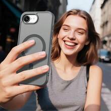 Matte Skin Feel Protective Case Compatible With IPhone 17e 16e 17 16 15 14 13 12 11 17 Pro Max 15 Plus, Compatible With IPhone 16Pro 15Pro 14Pro 13Pro 16Plus 15Plus 14Plus 13Plus, Semi-Transparent Matte Apple 17 Phone Case, Apple 17Promax Protective Cover, Summer - Grey - View 7