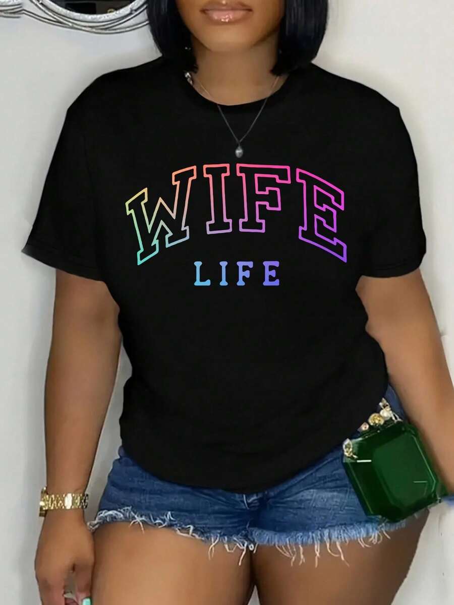 Soft & Airy Women's Luxury Tee, Light Fabric With Exceptional ComfortPlus Size Women's T-Shirt - Zebra & Leopard Animal Print Heart Design, Casual Round Neck Short Sleeve Top, Machine Washable All-Season Comfort Fit, Ladies T Shirts, Sweatshirt, Soft Fabric - 黑1 - 查看 1