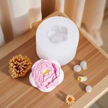 逼真牡丹花矽膠模具 3D 花卉 DIY 車用香氛石膏 - 芍藥 - 查看 5