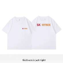 "SK HYNIX" Doppelseitig Bedrucktes T-Shirt Hochwertige Weiche Baumwolle Lässiges Kurzarm-Shirt  Unisex Tech-Top für Frühling und Sommer - 10 - Übersicht 4