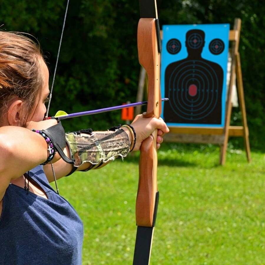 10/20/30 Packs Of High-Quality Contour Reaction Target Paper, A 12-Inch By 18-Inch Blue Bleeding Blood Shooting Target. The Bright Fluorescent Flashing Effect Can Immediately Display Each Hit Situation, Suitable For Shooting Range Training. - Blue - View 1