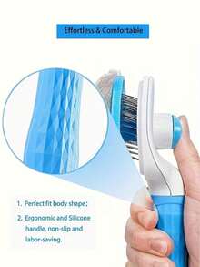 Pet Massage Comb, Pet Deshedding Grooming Brush, One-Click Undercoat Removal, Grooming Tool For Cats And Dogs, Dog Supplies Cat Brush - Multicolor - View 3