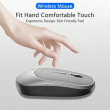 Wireless Mouse Dual-Band Bluetooth 2.4G Portable Silent Ergonomic Mouse Gaming Mouse Suitable For Laptop Tablet Notebook Phone Office - View 8