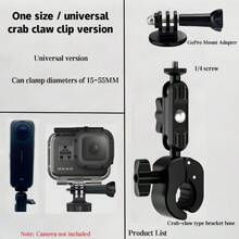 Giá đỡ xe đạp xoay 360 độ dành cho camera hành trình, camera gắn trên xe, phụ kiện xe đạp và xe máy, phù hợp với dòng Insta360/ Series/Pocket Series/Action Series và các camera thể thao khác có lỗ vít 1/4". - Xem 15