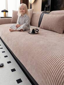 1件四季通用沙發墊套,現代簡約防滑沙發座墊套,防塵、耐污、可機洗&手洗,卡其色清新時尚柔軟不褪色不掉毛沙發布套,寵物友好保護套,可調節轉角沙發套,適用於臥室、辦公室、客廳組合家具、L型沙發及1234人座沙發 - 卡其色 - 查看 2
