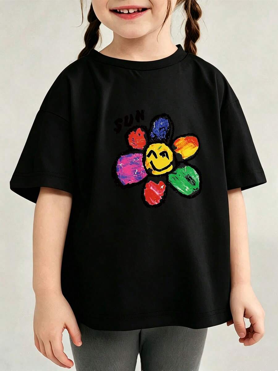 Young Girls T-Shirts - Black - View 1