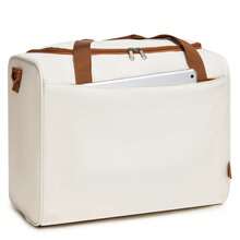 Bolsa de cabina Ryanair 40*30*20 cm, ligera e impermeable, bolsa de viaje tipo duffel con correa, banda para maleta, bolsillos interiores, 24 L, mujer y hombre, viaje y fin de semana - Beis - Ver 8