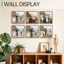 1pc/3pcs Square Classic Matte Black Picture Frame, 8x8 Inch With 4x4 Inch Mat & 12x12 Inch With 8x8 Inch Mat, Home Decor Frame, Wall Hanging Or Desktop Display, Suitable For Living Room Office Decoration, Birthday Gift (Photo Paper Not Included) - Square - View 6