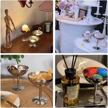 Copa de Helado, Taza de Helado Tazn de Acero Inoxidable para Helados Cuencos Tazas de Yogur con Patas Redondas Tazas Pudn Metal Reutilizable para Postre Sundae Frutas 2Pcs - 2 piezas - Ver 6