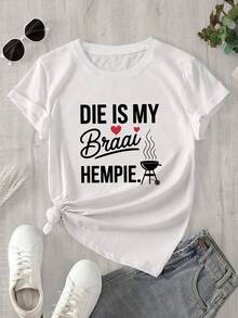 Esta blusa de manga corta y cuello redondo para mujer es un top tipo sujetador con estampado de lana, adecuado para todas las estaciones. - Blanco - Ver 1