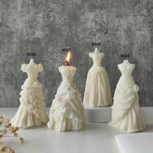 3D 新娘婚紗香氛蠟燭矽膠模具 DIY 手作手工皂婚紗禮物模具 - 婚紗 - 查看 1