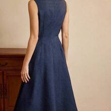 yonghongmaoyi1  Vestido elegante vintage para mujer con bolsillos y botones, vestido casual para ir y venir, vacaciones, ropa de invierno para mujer, atuendo de invierno para mujer, looks navideños, atuendo navideño para mujer, ropa navideña, ropa de Año Nuevo, atuendo de Año Nuevo, vestido de invierno para mujer, vestido de Año Nuevo, vestidos elegantes para mujer, vestidos formales para mujer - Verde militar - Ver 7