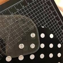 Regla de corte de ángulo curvo para patchwork | Regla de acrílico para costura y patchwork | Suministros de costura DIY, plantilla de costura, herramientas de patchwork | Regla de corte de ángulo curvo - A - Ver 4