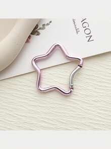 5pcs/10pcs Multicolor Star-Shaped Clasp Keychain Fastener, Clothing & Bag Decorative Buckle, Car Key Pendant, Holiday Birthday Decoration - Multicolor - View 4