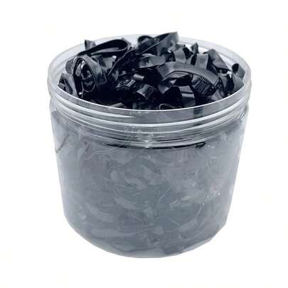 100-1000 Uds banda de goma desechable negra bandas elásticas para el cabello diadema para niñas coleteros para niños bandas accesorios para el cabello para niños