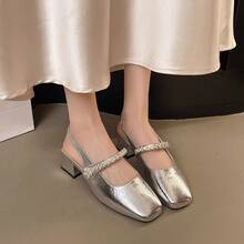 Women Flat Sandals - Silver - View 6