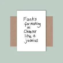 6pcs/1pc Funny Teacher Appreciation Cards Bulk, Cute Sarcastic Thank You Greeting Cards Pack With Envelopes, Minimalist End Of School Year Graduate Gift For Men Women Teachers, Mr Mrs Jones Personalized End Of School Year Teacher Gifts Card, Funny Handlettering Thank You Cards For Best English Teacher, Cute Gag Greeting Cards From Students Kids - View 7