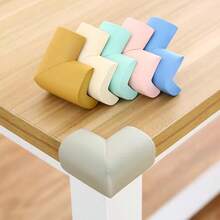 10pcs Children's Anti-Collision Corner Protectors, Extra Wide And Thick, Baby Table Corner Anti-Collision Soft Padding, Infant Dining Table TV Furniture Corner Guards - As Shown - View 1