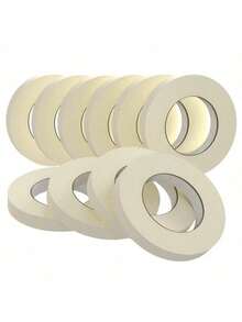 3 Sizes Residue-Free Masking Tape, Easy Tear & Heat Resistant, For Student Painting, Watercolor, Oil Painting, Acrylic, Studio Sketching And DIY Art Masking - Round - View 8