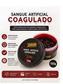 Artificial Blood Fake Red Professional Makeup SFX Decoration Halloween Costumes Cosplay Horror Realistic Effect For Parties And Events - 150g Coagulated - View 3