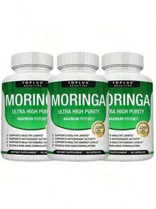 Moringa Capsules 1200mg - Pure Moringa Powder For Immune, Gut Health 90 Capsules - 3 - 查看 1