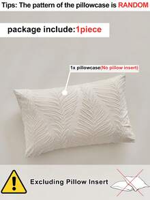 1 buah Sarung Bantal Tidur Gaya Bohemian Motif Daun Khaki dengan Potongan, Sarung Bantal Dekoratif Minimalis Bertekstur Pastoral untuk Sofa, Sarung Bantal Dekorasi Rumah Gaya Sepanjang Musim, Dapat Dicuci dengan Mesin, Tanpa Isian - Khaki - View 4