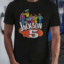 Men T-Shirts - 黑色 - 查看 1