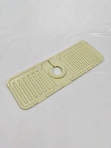 1pc Silicone Drain Mat Kitchen/Bathroom Sink Splash Guard Mat/Rack - Black - View 13