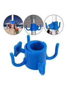 Multifunctional Beach Umbrella Hook - Adjustable 4-Prong Hook, Suitable For Towels, Bags And Hats, Fits 0.75 To 1.26 Inch Poles, Plastic Material, Perfect For Camping And Outdoor Activities - Multicolor - View 8