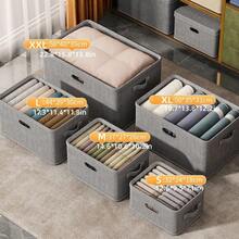 1pc Storage Box With Metal Handles, Dust-Proof Organizer Bin For Clothes, Blankets, Toys, Closet Storage, Multiple Sizes Available - Multicolor - View 2