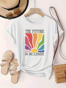 Soft & Airy Women's Luxury Tee, Light Fabric With Exceptional ComfortPlus Size Women's T-Shirt - Zebra & Leopard Animal Print Heart Design, Casual Round Neck Short Sleeve Top, Machine Washable All-Season Comfort Fit, Ladies T Shirts, Sweatshirt, Soft Fabric - 白色1 - 查看 1