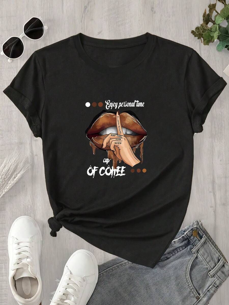 Halloween Graphic T-Shirt - Black - View 1