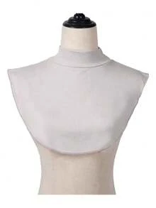 New Modal Cotton Fake Collar Shirt, Modal Solid Color Base Layer Women's Versatile Accessory Fake Collar Scarf 1pc - Multicolor - View 6