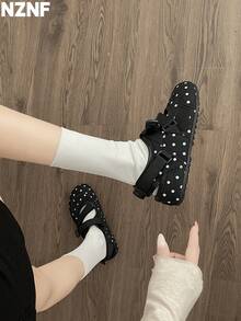 NZNF Sepatu Trainer Flat Premium Buatan Jerman untuk Wanita, Gaya Musim Gugur Terbaru, Sepatu Sneakers Serbaguna untuk Dipadukan dengan Rok - Hitam - View 5