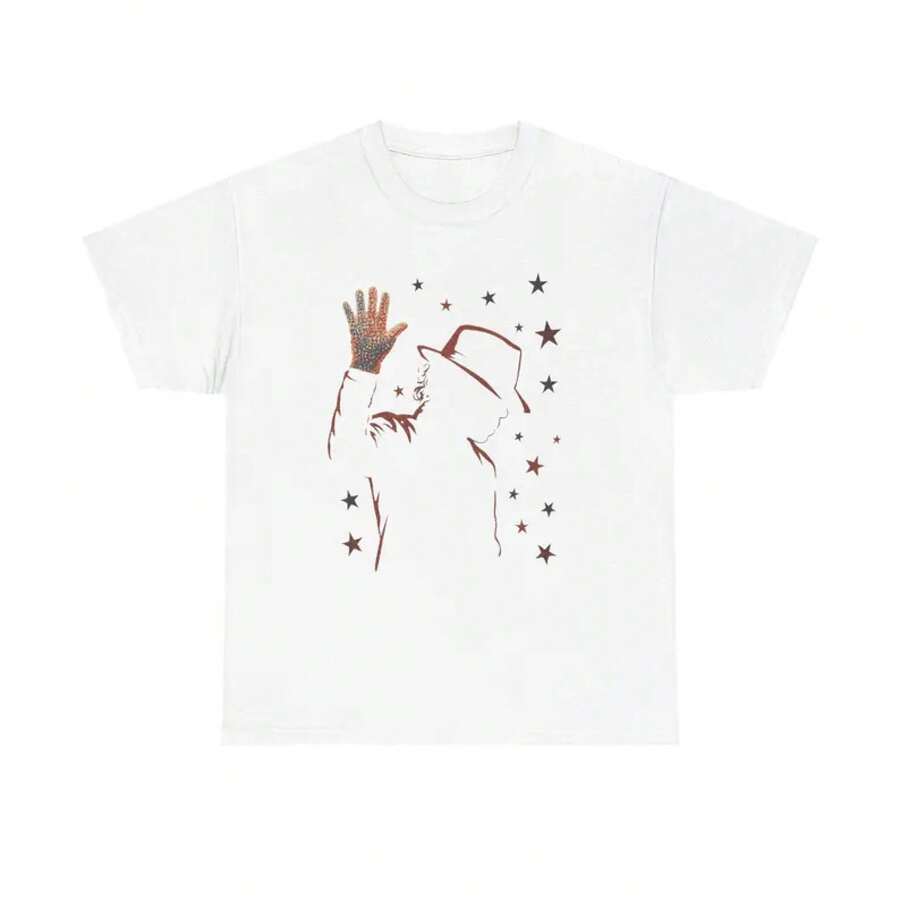 Inspired Tee Tip Hat Tee | Western Stars Graphic Shirt - 白色 - 查看 1