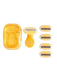 Yellow Women'S Hair Removal Razor, Suitable For Underarms, Legs, And Bikini Area. Portable Design, Yellow Safety Manual Razor, Women'S Bikini Manual Razor Blades, 5-Blade, Stainless Steel Blades, Replaceable Yellow Razor Head. A Must-Have Travel Gift For Girls (Handle + Razor Head + Storage Box). Suitable For Summer Travel, Outings, Commuting, Work, College Students, Women, And As A Gift For Sisters, Girls, And Friends. - Multicolor - View 17