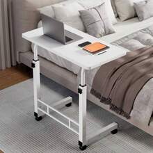 Modern Side Table, Metal Frame, Easy Assembly, Suitable For Living Room, Bedside, Balcony, Home Decor, Bedside Table With Wheels, Movable Sofa Side Table, Small Desk, Dining Service Cart, Easy To Install. - Multicolor - View 5