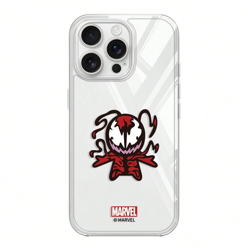 Miniso 漫威鋼鐵人美國隊長雷神蟻人卡通個性化男孩手機殼,適用於 iPhone 18 Pro/18 Pro Max/17/17 Pro/Air/16 Pro Max/15 Plus/14/13 Mini/IP17/15 Pro/12 Pro/11/16 Plus,防摔透明防刮保護殼,適用於 Apple - 無色 - 查看 1