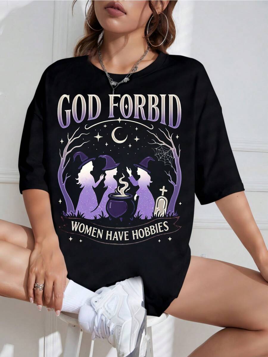 Women T-Shirts - Black - View 1
