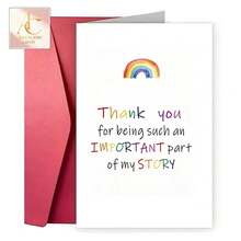 Whimsical Story Thank You Card | Colorful Rainbow Appreciation Greeting Card, Perfect For Expressing Gratitude To Special People In Your Life - One Size Fits All - View 6